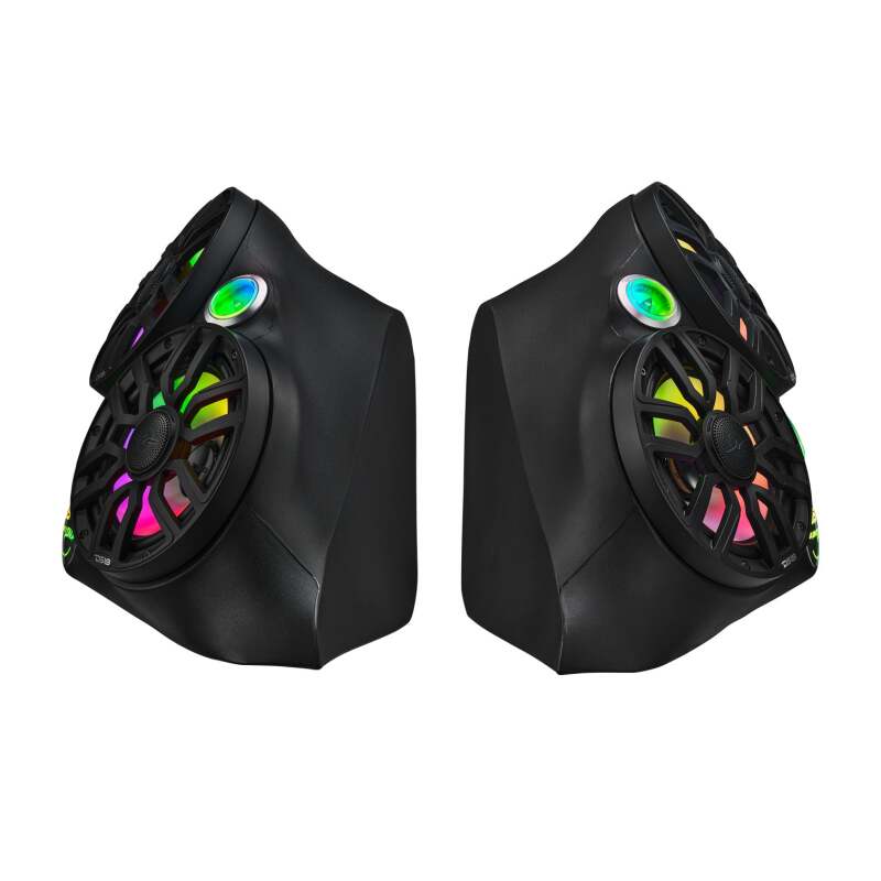 DS18 2015+ Polaris Slingshot Front Fender Dual 8in Speakers & Enclosure w/ LED Lights