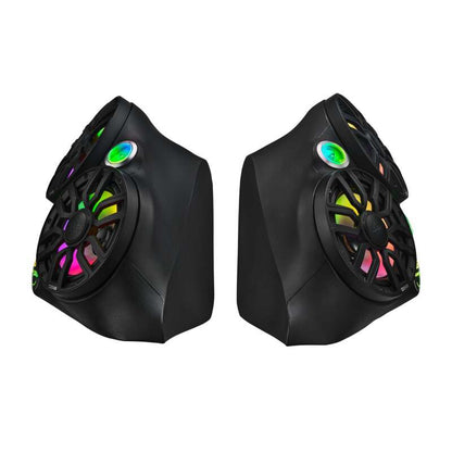 DS18 2015+ Polaris Slingshot Front Fender Dual 8in Speakers & Enclosure w/ LED Lights