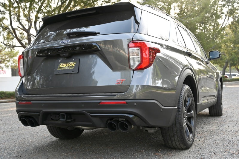 Gibson 20-23 Ford Explorer ST / Lincoln Aviator 3.0L 2.25in Axle-Back Dual Exhaust - Black Elite