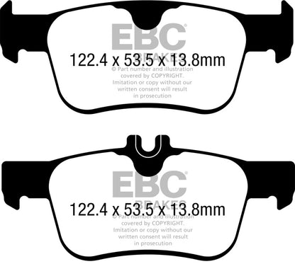 EBC Racing 17-24 Honda Civic Type-R RP-1 Race Rear Brake Pads