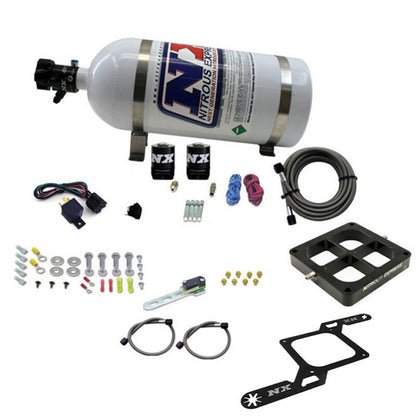 Nitrous Express Dominator Single Entry Billet Crossbar RNC Nitrous Kit (250-750HP) w/10lb Bottle