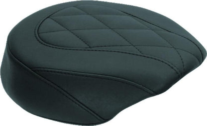 Mustang Motorcycle Mustang 04-21 Harley Wide Tripper Passenger Seat Diamond Stitch - Black
