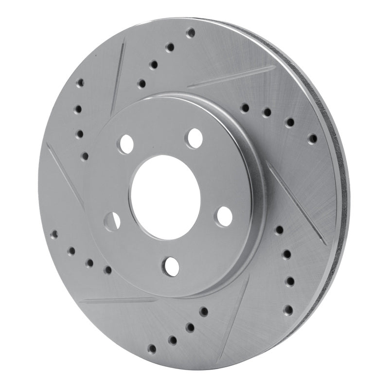 R1 Concepts R1 00-05 Chrysler Neon Front Left Drilled & Slotted Silver Brake Rotor