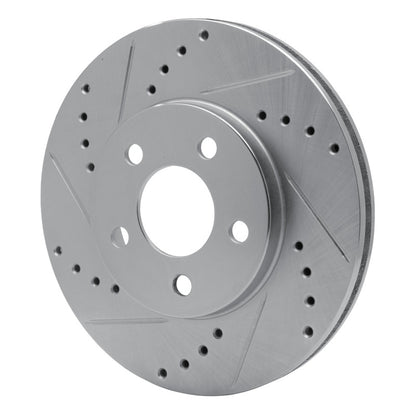 R1 Concepts R1 00-05 Chrysler Neon Front Left Drilled & Slotted Silver Brake Rotor