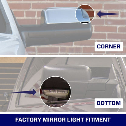Form Lighting 2009 Ram LED Mirror Lights Corner (Pair)