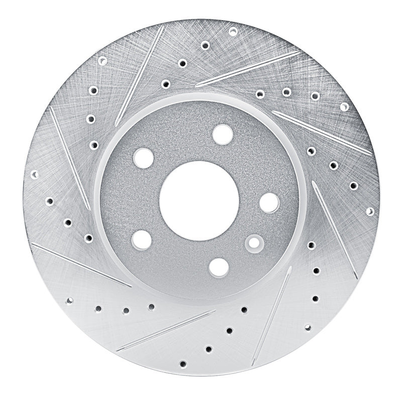 R1 Concepts R1 19-25 Buick Envision Front Left Drilled & Slotted Silver Brake Rotor