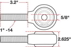 SPC Performance xAxis Rod End Ball Joint