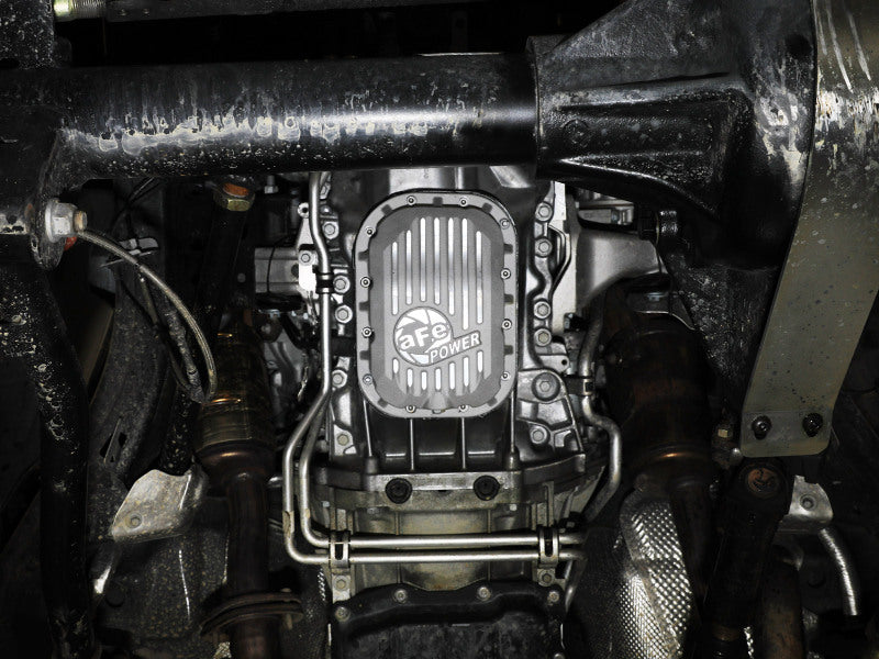 aFe POWER Street Series Engine Oil Pan Raw w/ Machined Fins Jeep Wrangler (JL)/Gladiator 18-25 V6