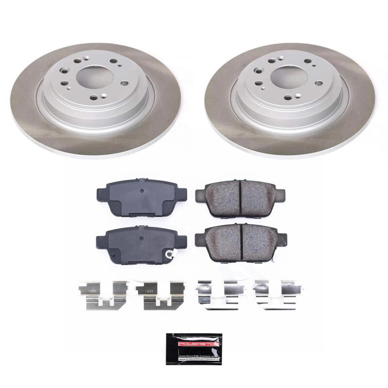PowerStop Power Stop 09-14 Acura TL Rear Semi-Coated Rotor Kit