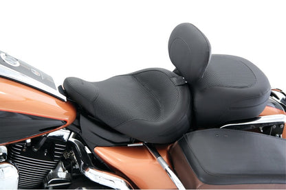 Mustang Motorcycle Mustang 83-21 Harley Electra Glide,Rd King Police Std Tour Solo Seat w/DBR Textured - Black