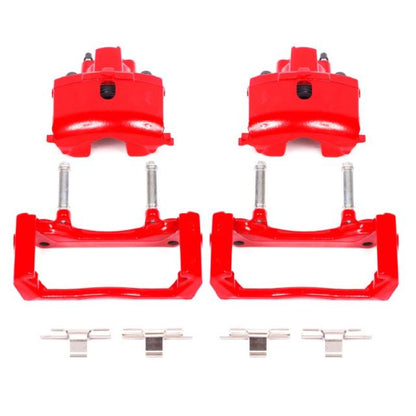 PowerStop Power Stop 07-09 Chrysler Aspen Rear Red Calipers w/Brackets - Pair