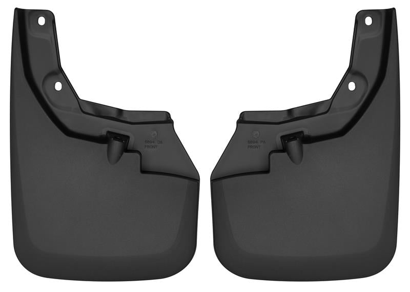 Husky Liners 16-22 Toyota Tacoma w/ OE Fender Flares Custom Molded Front Mud Guards - Black