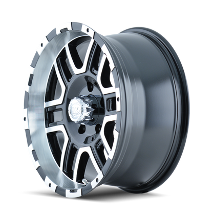 ION Wheels ION Type 179 17x8 / 6x127 BP / 10mm Offset / 78.3mm Hub Black/Machined Wheel