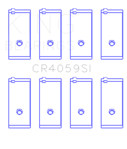 King Engine Bearings General Motors 138Ci 2.3L L40/Ld2 16V (Size +0.50mm) Connecting Rod Bearing Set