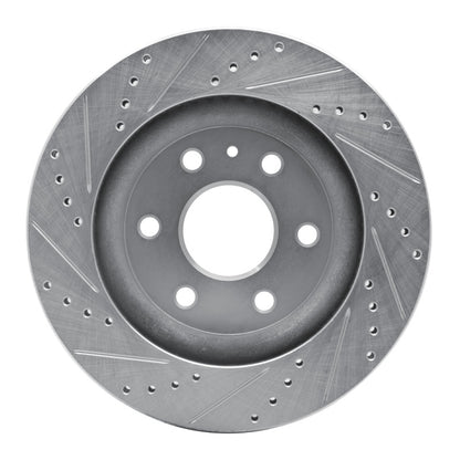 R1 Concepts R1 07-17 Buick Enclave Front Right Drilled & Slotted Silver Brake Rotor