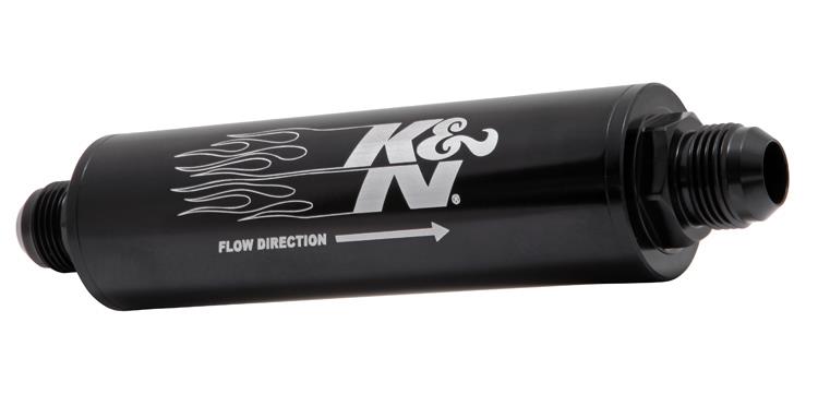 K&N Engineering K&N 2in OD x 9in L 10AN 25 Micron In-Line Fuel/Oil Filter