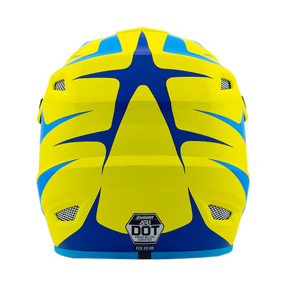 Answer 26 AR1 Mototown Helmet Matte Hyper Acid/Cyan/Dark Blue - Small