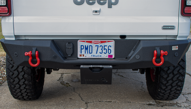 Fishbone Offroad 2In Receiver Hitch Mounted Step - Black Powdercoat Steel