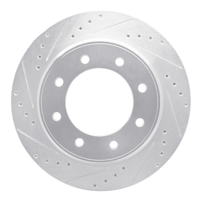 R1 Concepts R1 12-21 Nissan NV1500 Rear Left Drilled & Slotted Silver Brake Rotor