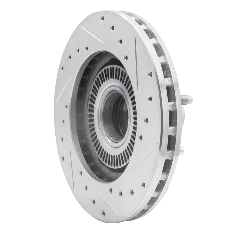 R1 Concepts R1 98-02 Ford Ranger (USA/Canada) Front Right Drilled & Slotted Silver Brake Rotor