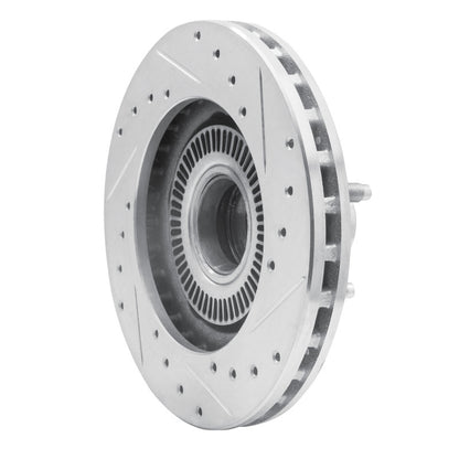R1 Concepts R1 98-02 Ford Ranger (USA/Canada) Front Right Drilled & Slotted Silver Brake Rotor