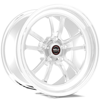 Weld S70 17x7 / 5x4.75in BP / 4.2in. BS Polished Wheel (High Pad) - Non-Beadlock