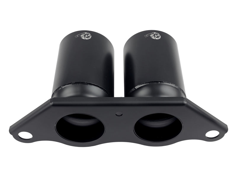 aFe Power Mach Force Xp 4in 304 SS Bolt-On Exhaust Tips Satin Black 14-19 Porsche 911 GT3 3.8L/4.0L