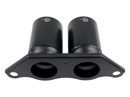 aFe Power Mach Force Xp 4in 304 SS Bolt-On Exhaust Tips Satin Black 14-19 Porsche 911 GT3 3.8L/4.0L