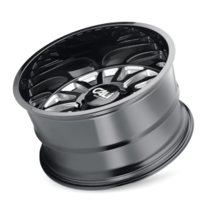 Cali Off-Road 9110 Summit 22x10 / 6x139.7 BP / 0mm Offset / 106mm Hub Gloss Black Milled Wheel