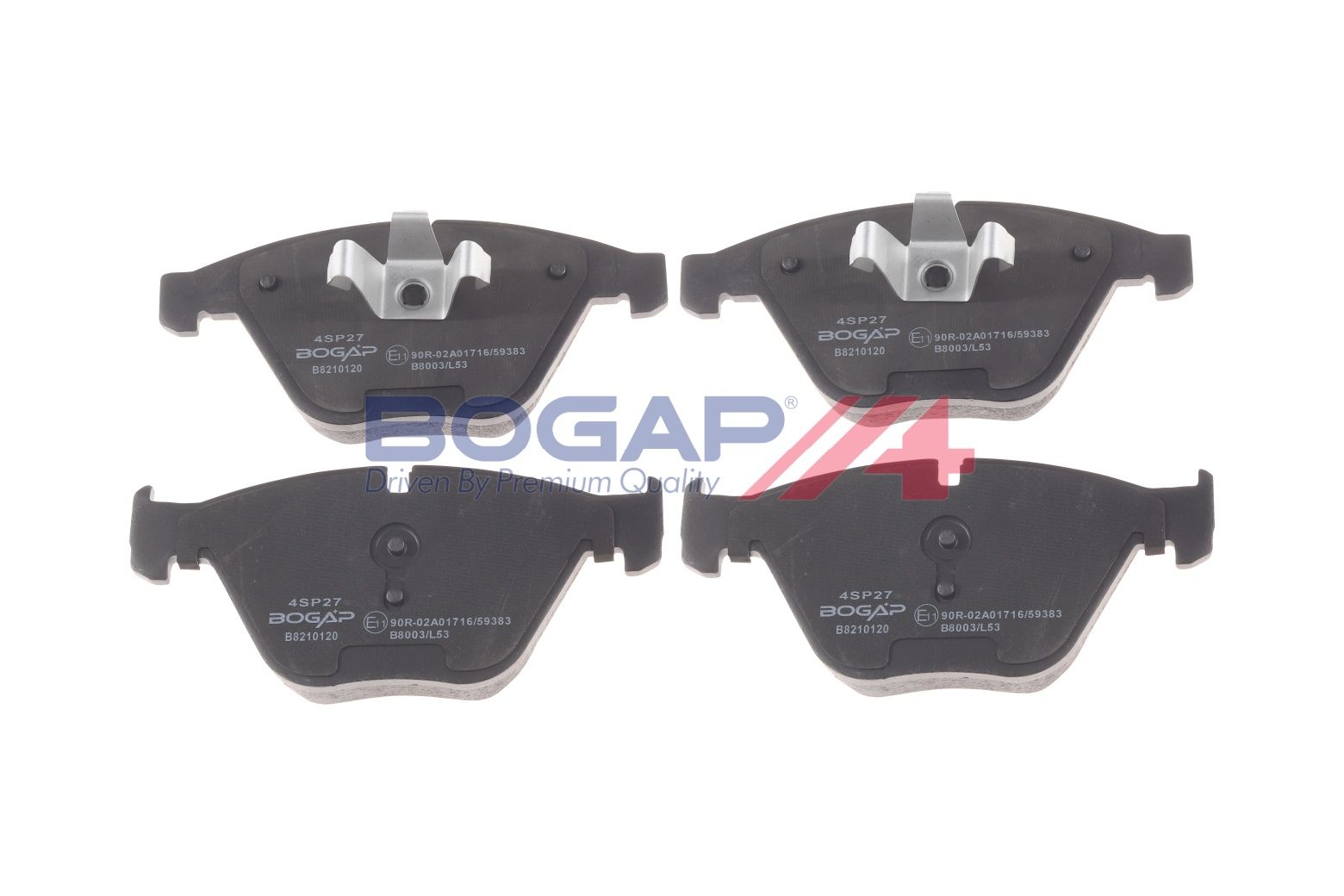 BOGAP B8210120 Brake Pad Set, Disc Brake | ML Performance Car Parts
