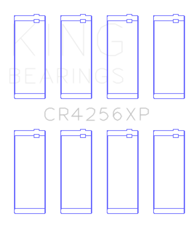 King Engine Bearings 03-05 Dodge Neon SRT4 2.4L Performance Rod Bearing Set - Size +0.25mm