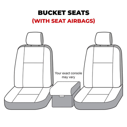 Covercraft 11-16 Dodge Ram Carhartt SeatSaver Custom Front Row Seat Covers - Gravel