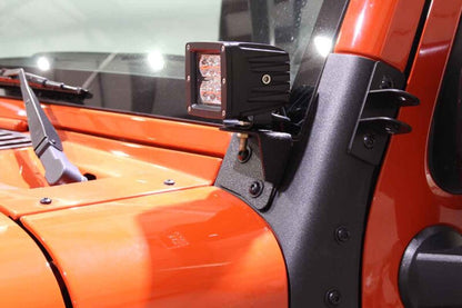 Fishbone Offroad 07-18 Jeep Wrangler JK Windshield Light Bracket