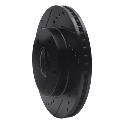 R1 Concepts R1 79-98 Buick Riviera Front/Rear Left Drilled & Slotted Black Brake Rotor