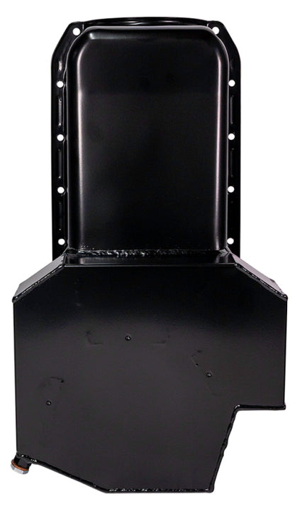Moroso Pre-80 Chevrolet Small Block (w/2 Pc Seal) Road Race Wet Sump 7qt 7.5in Steel Oil Pan - Black