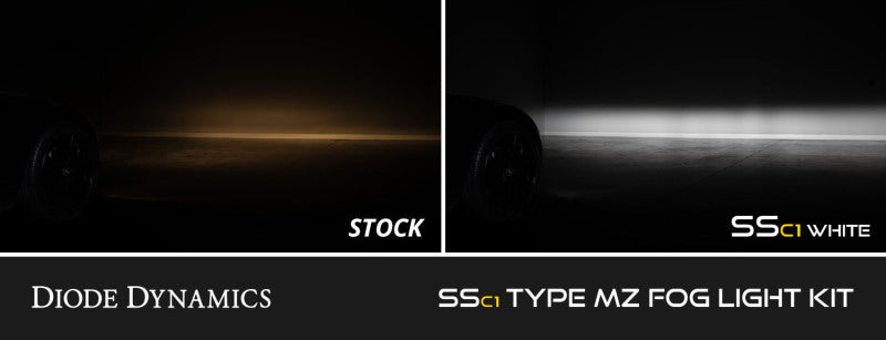 Diode Dynamics SSC1 Type MZ LED Fog Light Kit Yellow SAE Fog