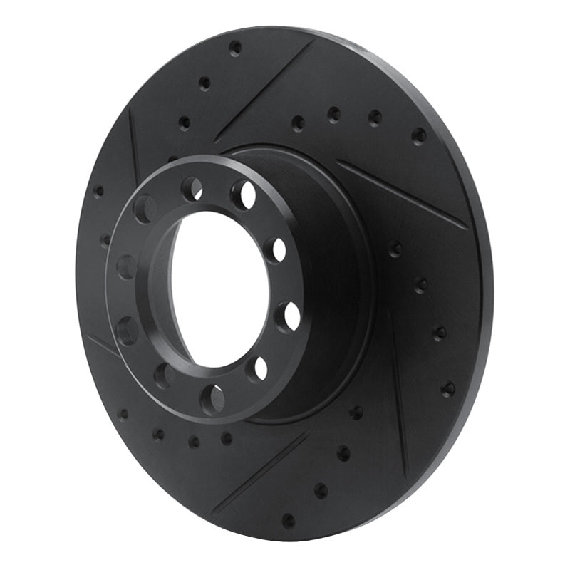 R1 Concepts R1 68-76 Mercedes-Benz 220 Front Left Drilled & Slotted Black Brake Rotor