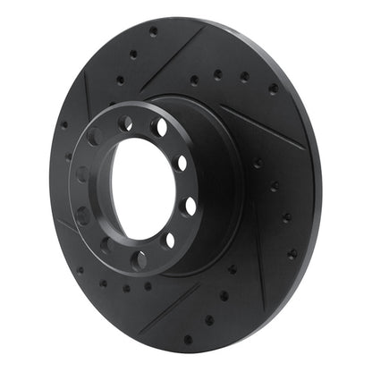 R1 Concepts R1 68-76 Mercedes-Benz 220 Front Left Drilled & Slotted Black Brake Rotor