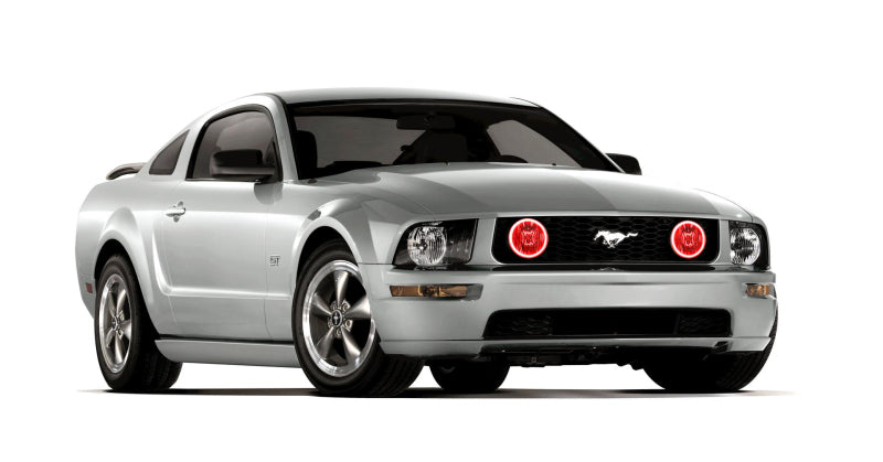 ORACLE Lighting Oracle 05-09 Ford Mustang GT LED Fog Light Halo Kit - Red
