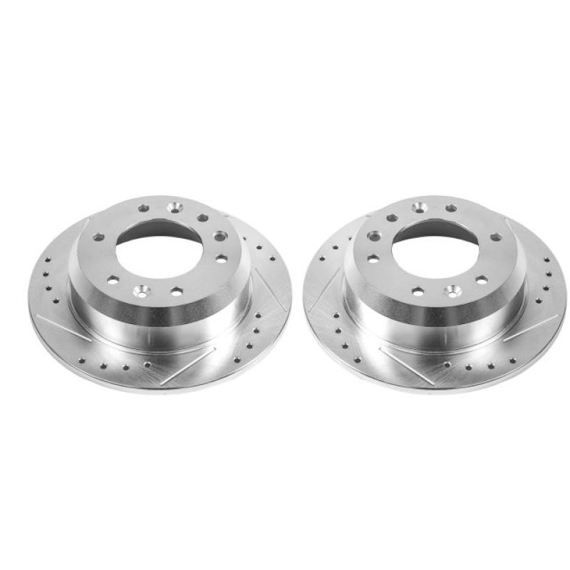 PowerStop Power Stop 07-08 Hyundai Entourage Rear Evolution Drilled & Slotted Rotors - Pair