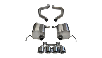 CORSA Performance Corsa 2017-2019 Corvette Z06 2.75in Axle Back Exhaust Polished Dual Rear Exit Quad 4.5in Tip (Sport)