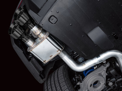AWE Tuning AWE 2024 Ford Mustang Dark Horse S650 RWD SwitchPath Cat-Back Exhaust w/ Quad Diamond Black Tips