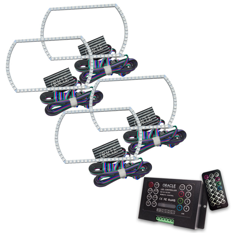 ORACLE Lighting Oracle Chevy Silverado 14-15 Halo Kit Projector Style - ColorSHIFT w/ 2.0 Controller