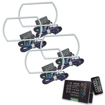 ORACLE Lighting Oracle Chevy Silverado 14-15 Halo Kit Projector Style - ColorSHIFT w/ 2.0 Controller