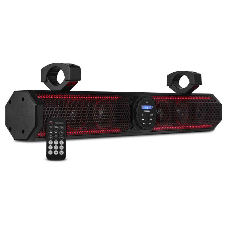 DS18 26in Soundbar 6 Speakers Amplified Bluetooth RGB Lightning 100 Watts RMS