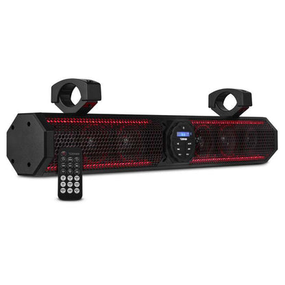 DS18 26in Soundbar 6 Speakers Amplified Bluetooth RGB Lightning 100 Watts RMS
