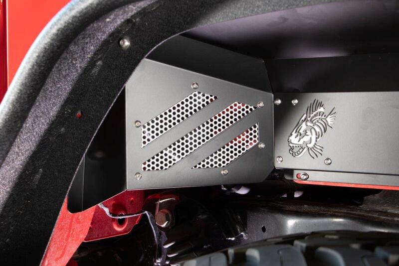 Fishbone Offroad 2020+ JT Gladiator Rear - Black Aluminum Inner Fenders