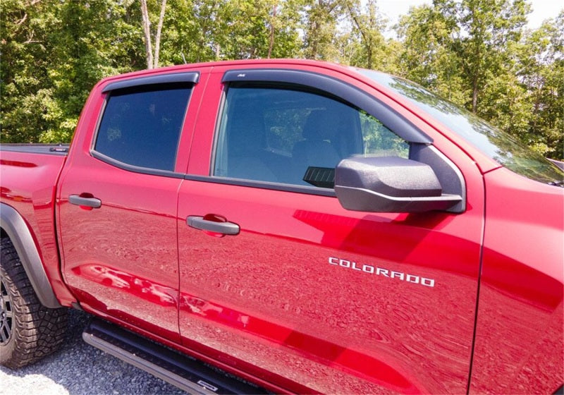 AVS 2023 Chevrolet Colorado / GMC Canyon Ventvisor Outside Mount Window Deflectors 4pc - Smoke