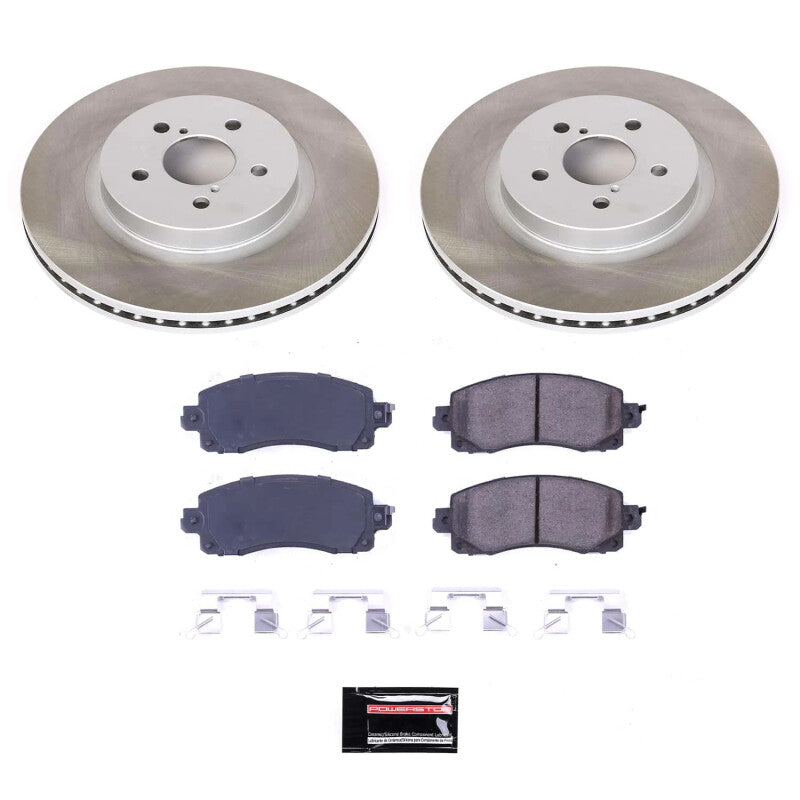 PowerStop Power Stop 17-22 Subaru Impreza Front Semi-Coated Rotor Kit
