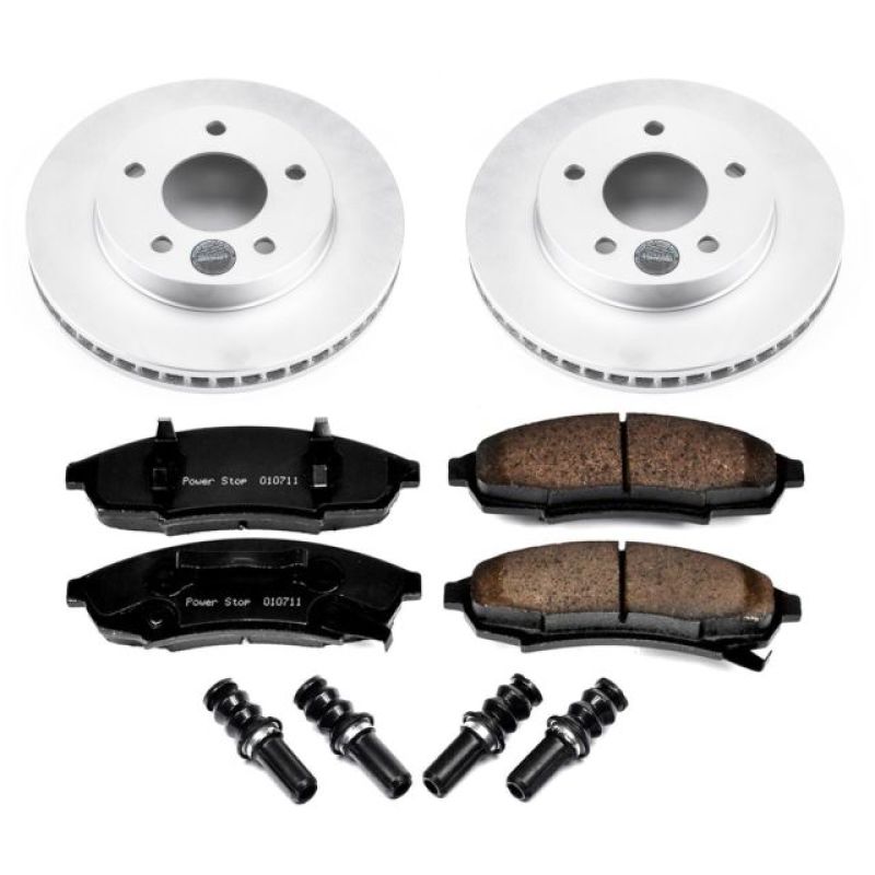 PowerStop Power Stop 87-94 Oldsmobile Cutlass Cruiser Front Z17 Evolution Geomet Coated Brake Kit